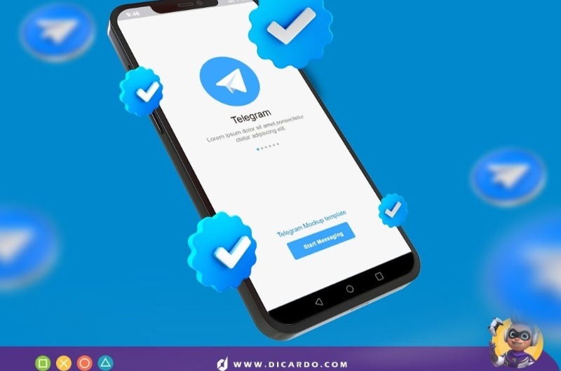 آموزش کامل فعال کردن تیک آبی تلگرام با دیکاردو